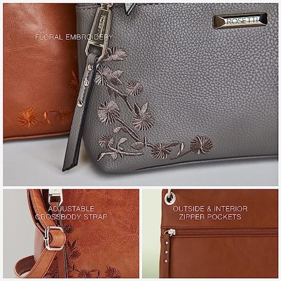 Rosetti Bodhi Floral Embroidery Mini Crossbody Bag Soft | Olive Green | NWT - Picture 6 of 6